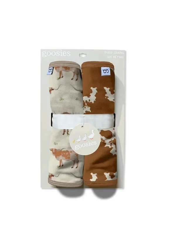Goosies – Burp Cloth Set – Longhorns