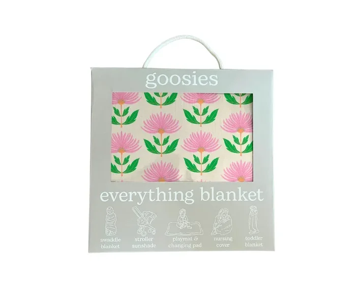Goosies – Everything Blanket – Pink Flower Block