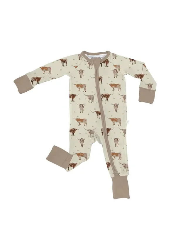 Goosies – Kid’s Longhorns Long-Sleeve Zip PJ