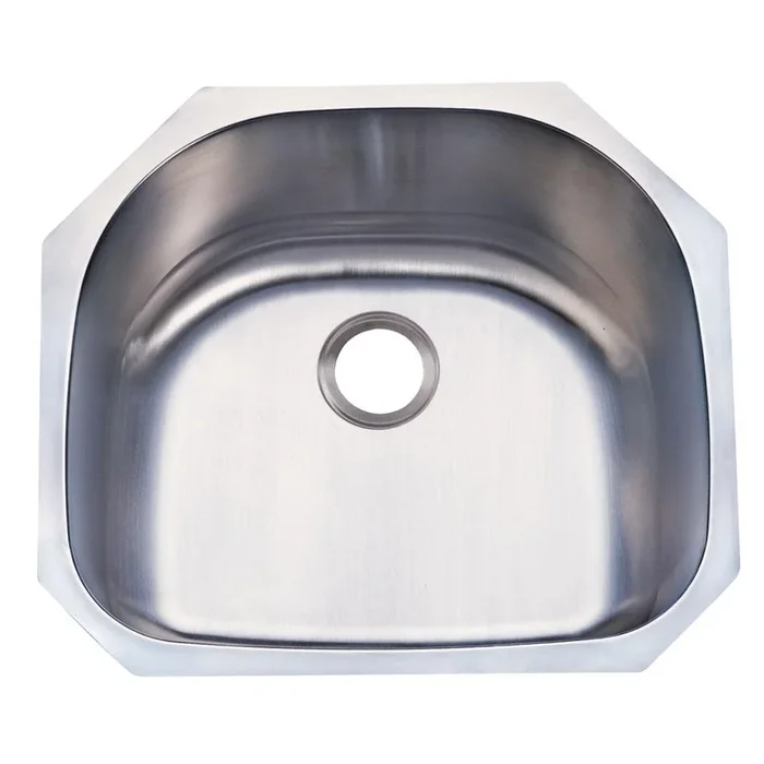 Gourmetier KUD24219BN Undermount Single Bowl Kitchen Sink