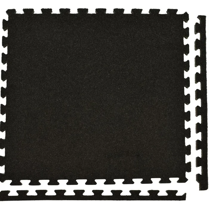 Greatmats Royal Carpet Charcoal Velour Plush 2 ft. x 2 ft. x 5/8 in. Interlocking Carpet Tile 96.875 sq. ft. (25 Tiles/Case)