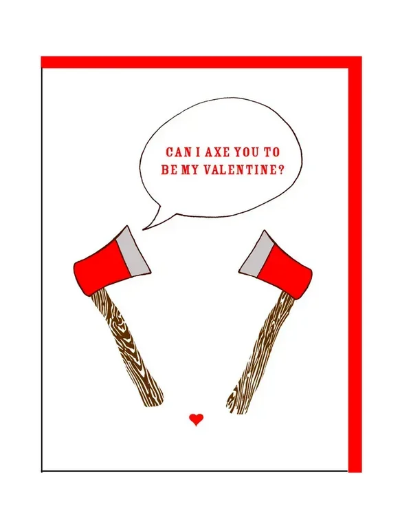 Greeting Card – Axe Valentine
