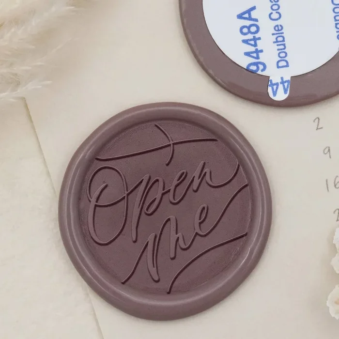 Greeting Self-adhesive Wax Seal Stickers – Open Me