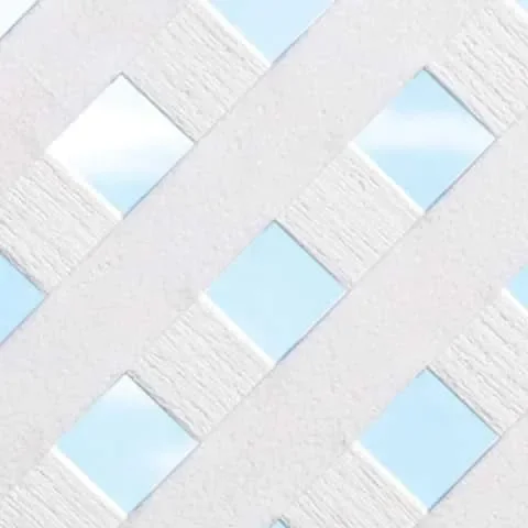 Grid Axcents 48 in. W X 8 ft. L White Plastic Privacy Lattice Panel