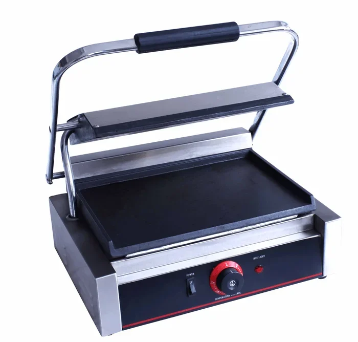 Hakka Commercial Panini Press Grills Professional Restaurant Grade Sandwich Griddler (Single Grill TCG-811EB)