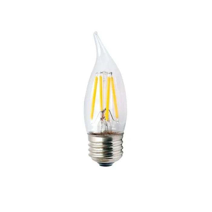 Halco Lighting Technologies 25-Watt Equivalent 2.5-Watt CA10 Dimmable LED Clear Filament Antique Vintage Medium Light Bulb Warm White