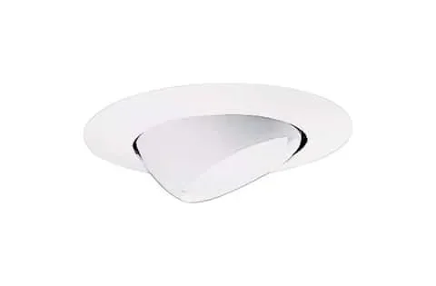 Halo Gloss White 6 in. W Aluminum Eyeball Trim