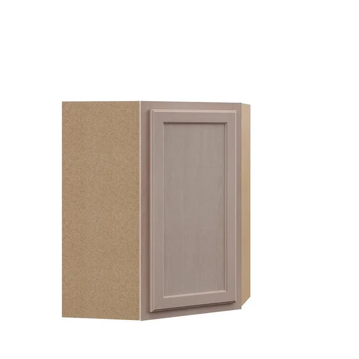 Hampton Assembled 24x30x12 in. Diagonal Corner Wall Kitchen Cabinet in Unfinished Beech