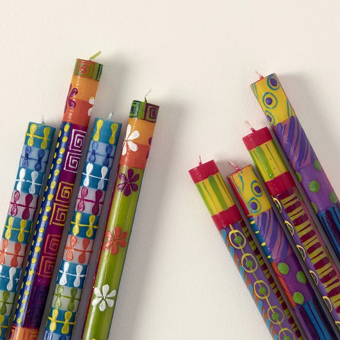 Hand-Painted South African Taper Candles
