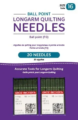 Handi Quilter Ball Point Longarm Needles (16/100-FG)