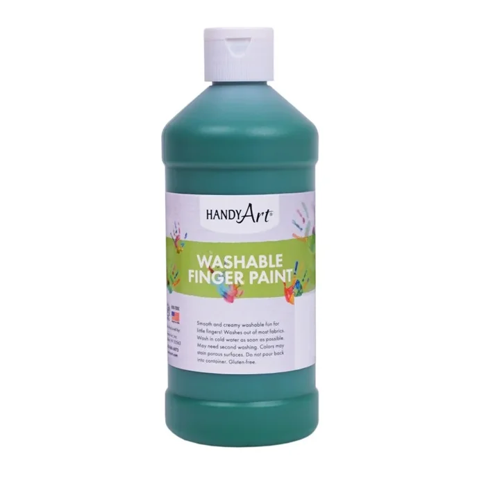 Handy Art Green 16Oz Washable Finger Paint