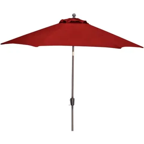 Hanover Traditions 11 ft. Tiltable Red Patio Umbrella