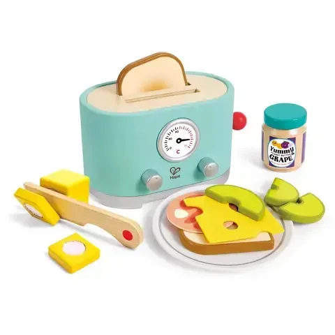 Hape Ding and Pop-Up Toaster Multicolored 15 pc