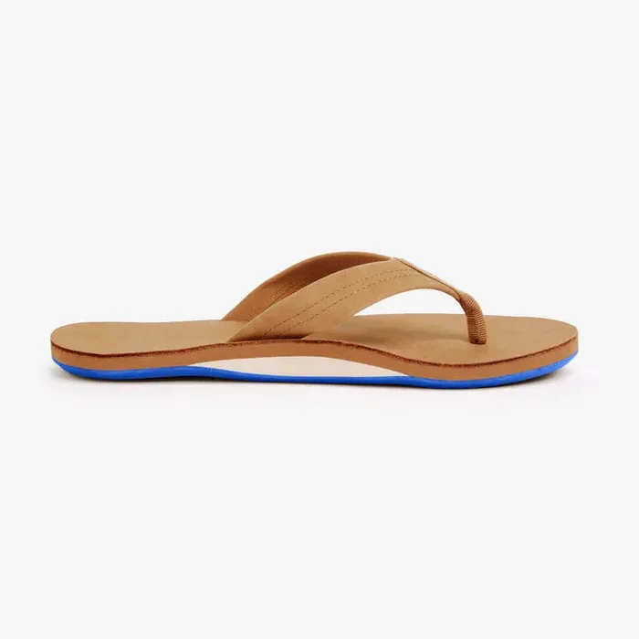Hari Mari – Men’s Fields Flip Flops – Tan & Blue