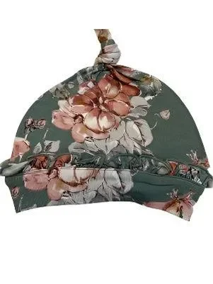 Hat Baby Knotted – 0-3M – Bamboo – Floral