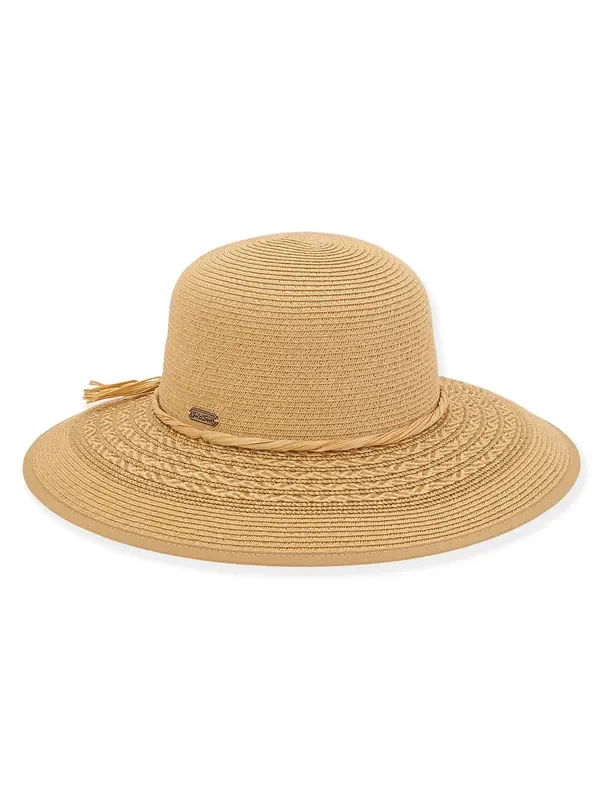 Hat Tan Paperbraid Floppy Brim Women’s HH2697A