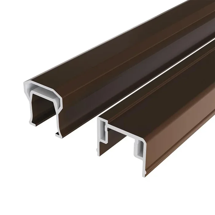 HavenView CountrySide 8 ft. x 36 in. Composite Stair Section H-Channel Top Rail, Bottom Rail