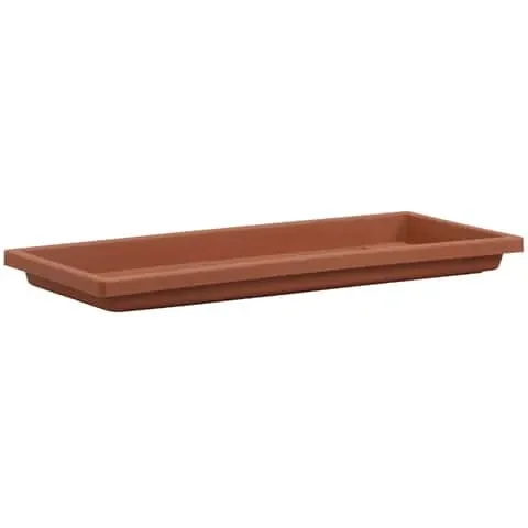 HC Companies 1.38 in. H X 30 in. W X 30 in. D Plastic Venetian Flower Box Tray Clay
