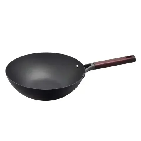 Helen’s Asian Kitchen Carbon Steel Wok 12 in. Black