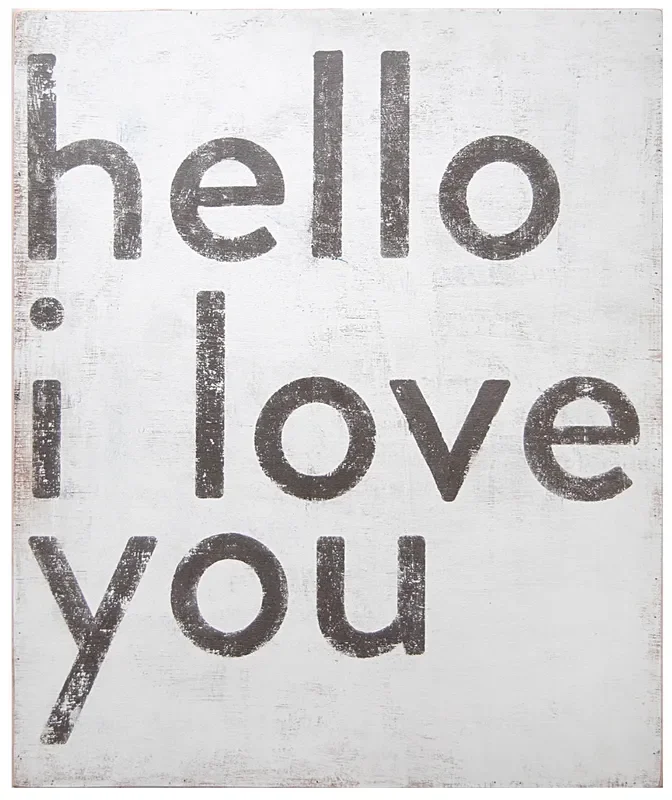 Hello I Love You – Art Print