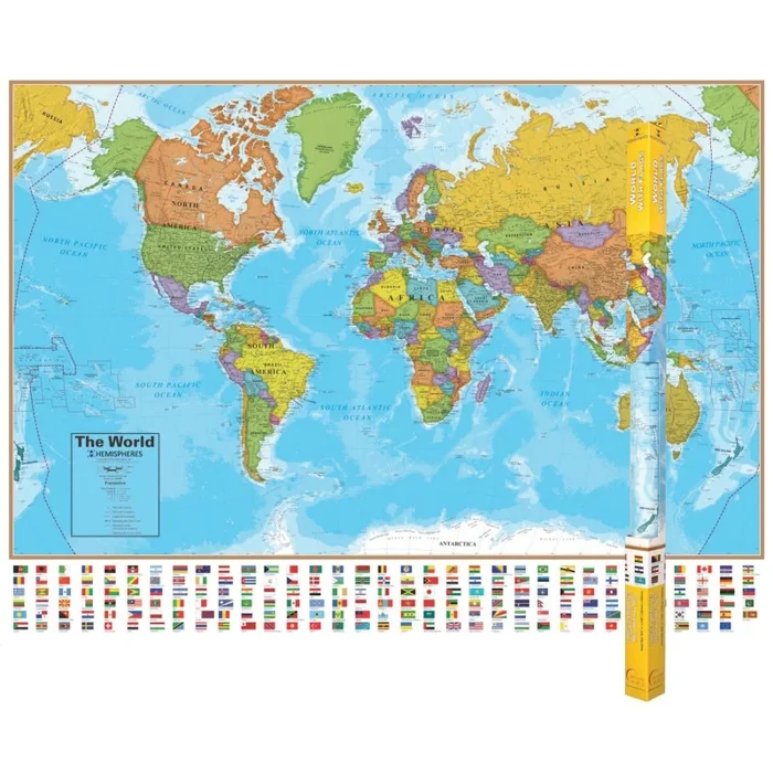 Hemisphere’s Laminated Map World