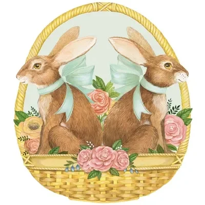 Hester & Cook – Die-Cut Bunny Basket Placemats