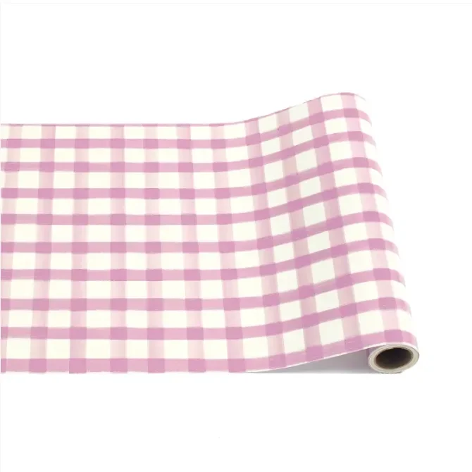 Hester & Cook – Lilac Painted Check Table Runner