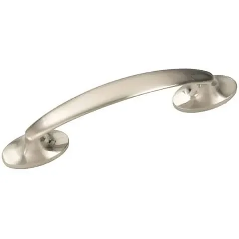 Hickory Hardware Luna Contemporary Bar Cabinet Pull 3 in. Satin Nickel 1 pk