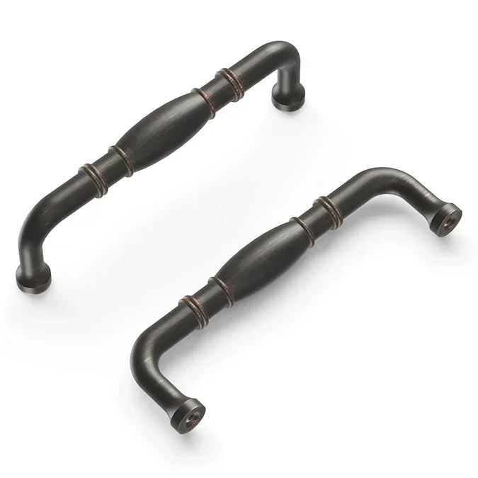 Hickory Hardware Williamsburg 3-3/4-in (96mm) Center to Center Vintage Bronze Rectangular Handle Drawer Pull