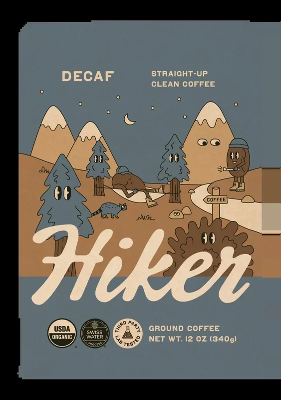 Hiker – Decaf Ground Coffee – 12oz