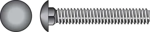 HILLMAN 0.375 in. X 1-1/2 in. L Stainless Steel Carriage Bolt 25 pk
