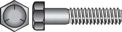 HILLMAN 7/16 in. D X 6 in. L Heat Treated Zinc Steel Hex Head Cap Screw 50 pk