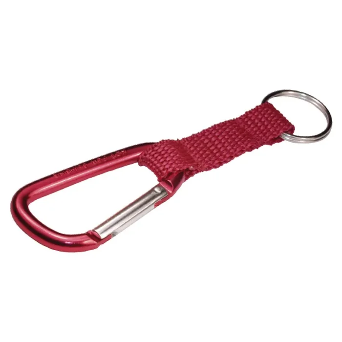 Hillman Aluminum/Nylon Multicolored Key Ring Carabiner