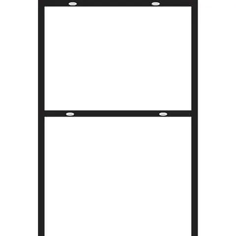 HILLMAN English Black Blank Sign Frame 24 in. H X 18 in. W
