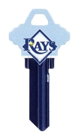 HILLMAN MLB Tampa Bay Rays House/Office Key Blank 68 SC1 Single For Schlage Locks