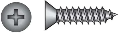 HILLMAN No. 10 Ga. X 1-1/2 in. L Phillips Flat Head Sheet Metal Screws 100 pk