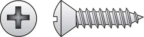 HILLMAN No. 12 Ga. X 3 in. L Phillips Oval Head Sheet Metal Screws 50 pk