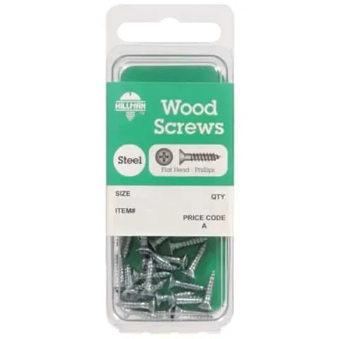 HILLMAN No. 14 X 1-1/2 in. L Phillips Zinc-Plated Coarse Wood Screws 1 pk