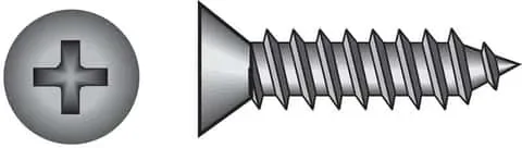 HILLMAN No. 8 Ga. X 2 in. L Phillips Flat Head Sheet Metal Screws 100 pk