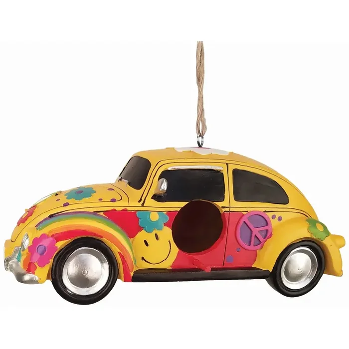 Hippie VW Car Birdhouse