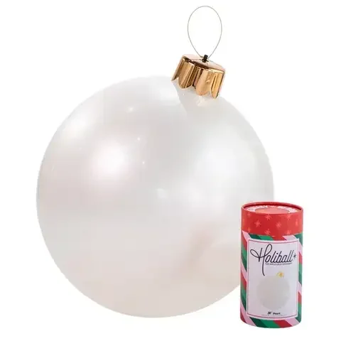 Holiball Pearl White 30 in. Inflatable