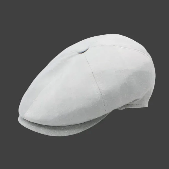 Hologramme Paris Bamboo Shelby | Light Gray Newsboy Cap | FunkyBrims
