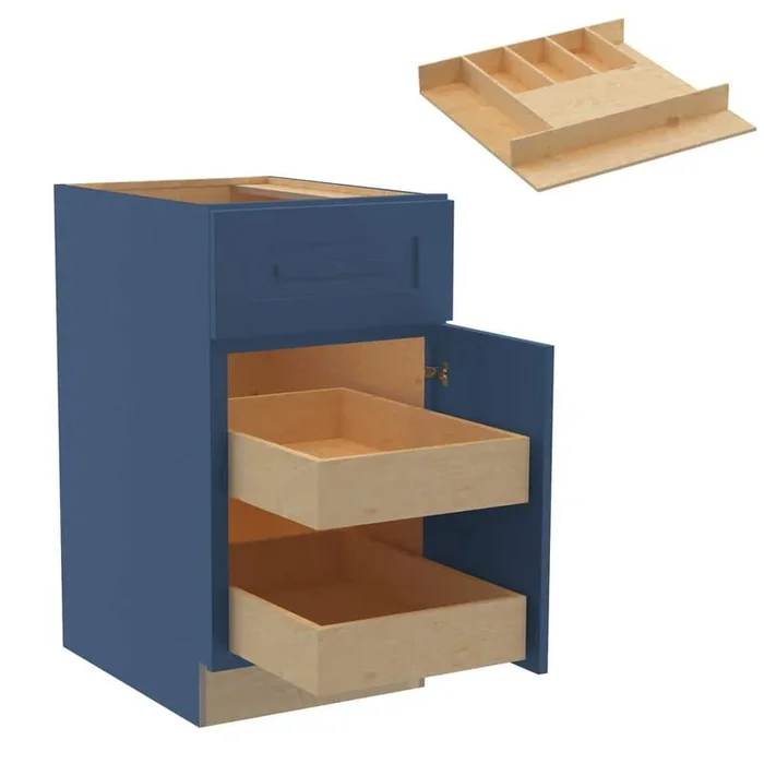 Home Decorators Collection Grayson Mythic Blue Kitchen Cabinet