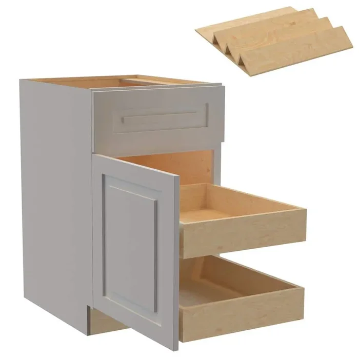 Home Decorators Collection Grayson Pearl Gray Base Kitchen Cabinet