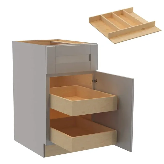 Home Decorators Collection Veiled Gray Shaker Kitchen Cabinet
