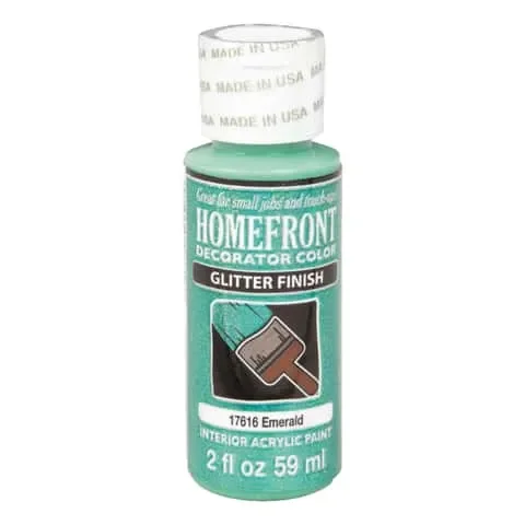 Homefront Glitter Emerald Hobby Paint 2 oz