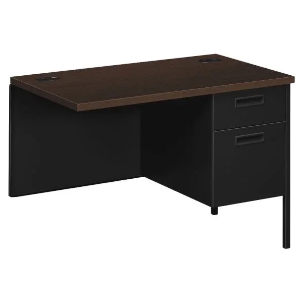 Hon Metro Classic 42″W Right Desk Return, Mocha/Black
