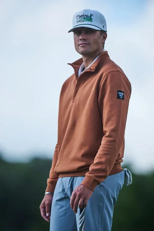 Hooey Men’s Caramel ¼ Zip Golf Pullover