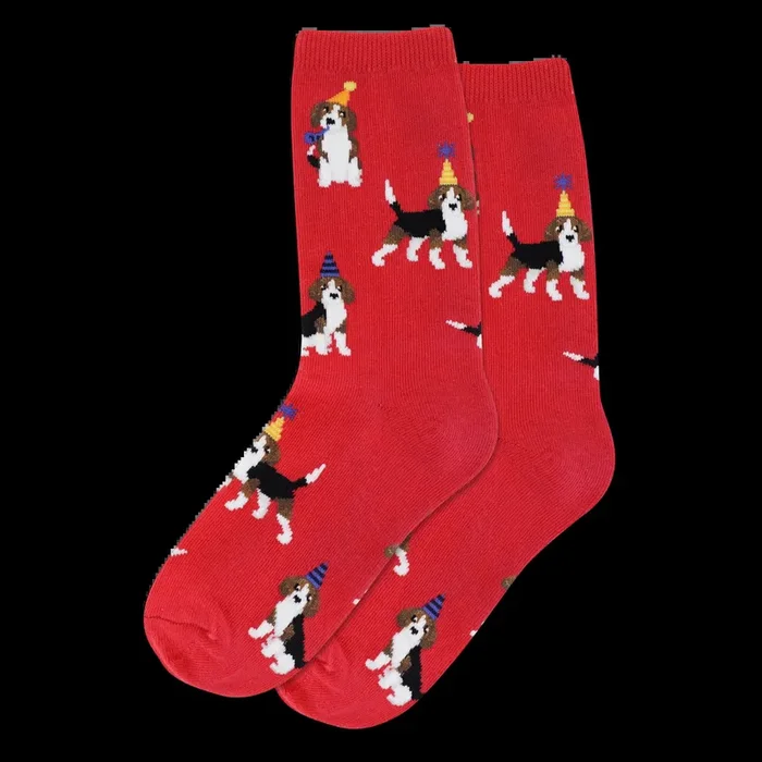 Hot Sox – Kid’s Socks – Party Beagle