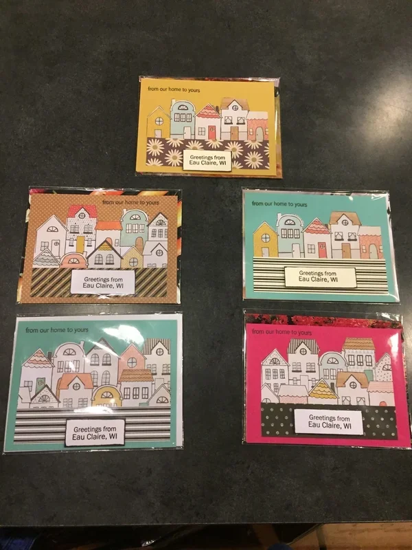 Houses Greeting Card